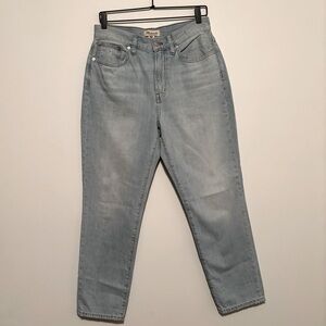 Like New Madewell Sky Blue 100% Cotton Perfect Vintage Jeans - Size 29